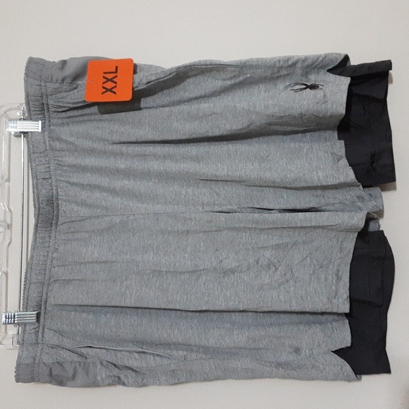 Spyder Actibe Men's Gray Athletic Shorts X XLPerformance Training Soft Stretchy - Picture 7 of 8